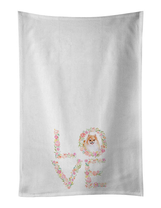 Pomeranian Love Kitchen Towel Set of 2-0