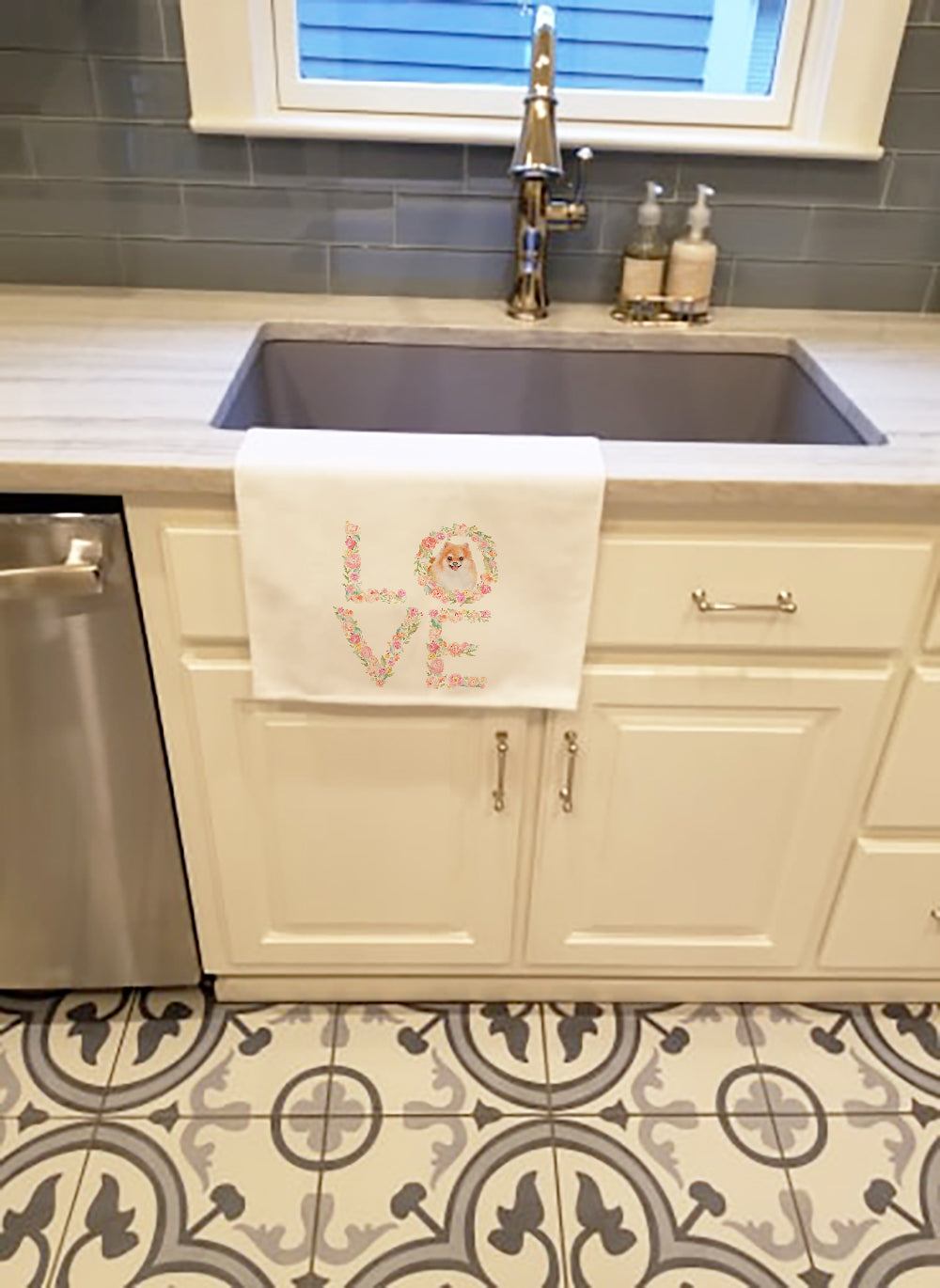 Pomeranian Love Kitchen Towel Set of 2-2